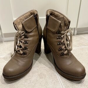 Brown Leather Ankle Boots